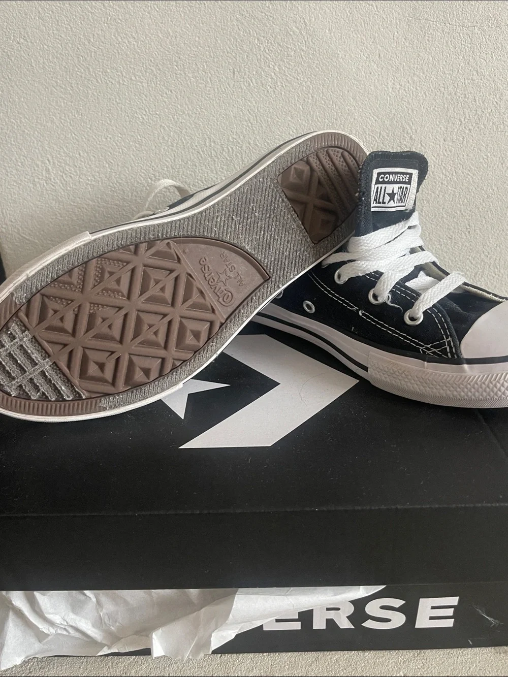 Converse Kids Black and White Low Top Sneakers